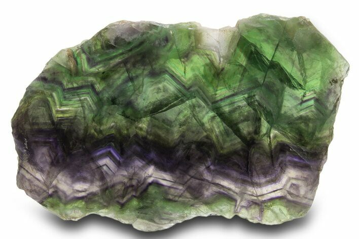 Colorful, Polished Fluorite Slab - China #333263